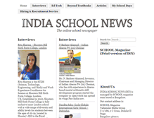 Tablet Screenshot of indiaschoolnews.com